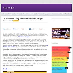 25 Glorious Charity and Non-Profit Web Designs