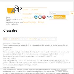 Glossaire - ASP fondatrice