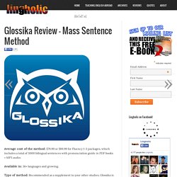 Glossika Review – Mass Sentence Method