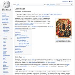 Glossolalia