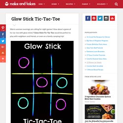 Glow Stick Tic-Tac-Toe