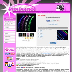 New Bow Glowbys Hair Lights - even better and brighter! Bow-shaped barrette, clip on/off switch. Perfect hair accessory extension for any nighttime event - St Patrick's Day, Prom, 4th of July, Halloween, New Years, Mardi Gras and more!