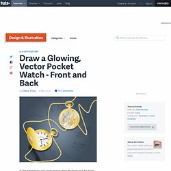 Draw a Glowing, Vector Pocket Watch – Front and Back