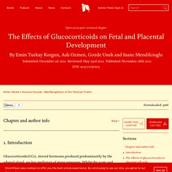 The Effects of Glucocorticoids on Fetal and Placental Development