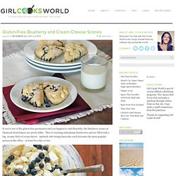 Gluten-Free Blueberry and Cream Cheese Scones