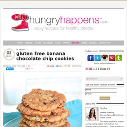 gluten free banana chocolate chip cookies