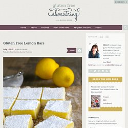 Gluten Free Lemon Bars - Gluten Free on a Shoestring