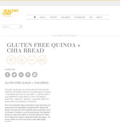 Gluten Free Quinoa + Chia Bread