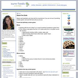 Sure Foods Living - gluten-free and allergen-free living