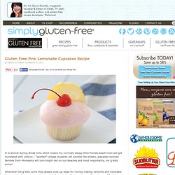 Gluten Free Pink Lemonade Cupcakes