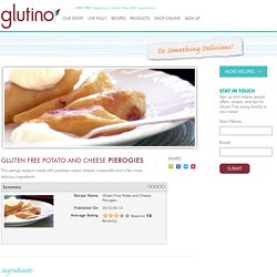 Gluten Free Potato and Cheese Pierogies Recipe