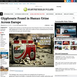 Glyphosate Found in Human Urine Across Europe