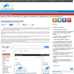 Gmail améliore l'envoie de mails