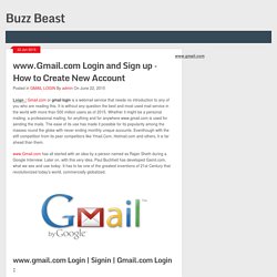 www.Gmail.com Gmail Login Signin Sign up Create Gmail.com Account