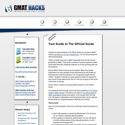 GMAT Hacks: Your Guide to The Official Guide