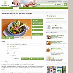 Salbei - Gnocchi mit grünem Spargel