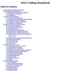 Coding Standards