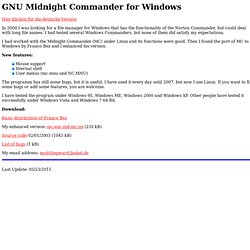 GNU Midnight Commander for Windows