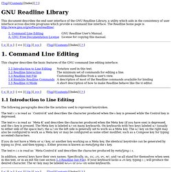 GNU Readline Library: