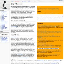 GNU Telephony - GNU Telephony