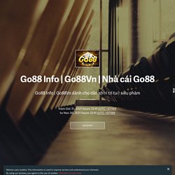Nhà cái Go88 Tickets, October 31, 2021 10:41 PM