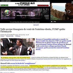 Valls accuse Goasguen de venir de l'extrême-droite, l'UMP quitte l'hémicycle