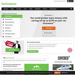 Gocompare.com 99% of our car insurance customers could save money