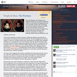 God In America: People: The Puritans