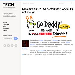 GoDaddy lost 72,354 domains this week. It’s not enough.