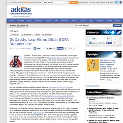 GoDaddy, Law Firms Ditch SOPA Support List
