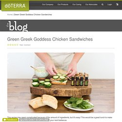 Green Greek Goddess Chicken Sandwiches