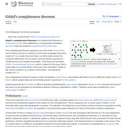 Gödel's completeness theorem
