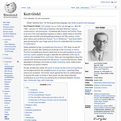 Kurt Gödel