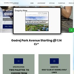 Godrej Park Avenue Greater Noida @ Golf Links Sector 27
