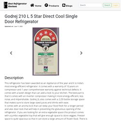 Godrej 210 L 5 Star Direct Cool Single Door Refrigerator