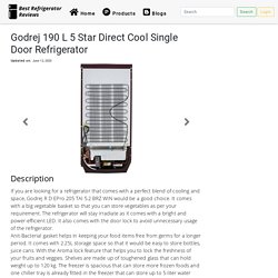 Godrej 190 L 5 Star Direct Cool Single Door Refrigerator