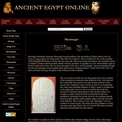 Gods of Ancient Egypt: Meretseger