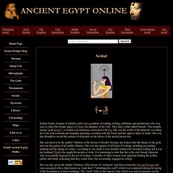 Gods of Ancient Egypt: Seshat