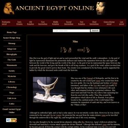 Gods of Ancient Egypt: Shu