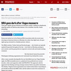 NRA goes dark after Vegas massacre