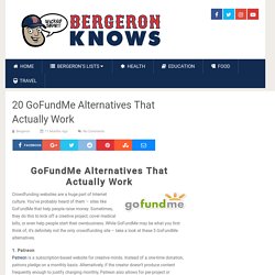 Find GoFundMe Alternatives from Bergeron Knows