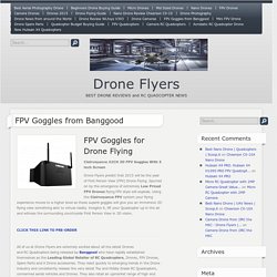 FPV Goggles for an Immersive 3D Drone Flying Experience