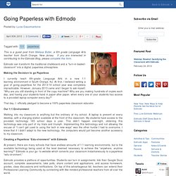 Going Paperless with Edmodo