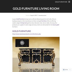 Gold Furniture living room