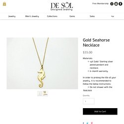 Gold Seahorse Necklace