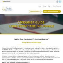 Gold Standards - Long Term Care Insurance