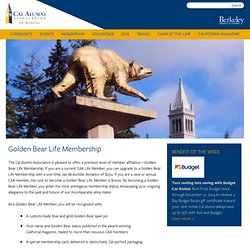 Introducing CAA's New Golden Bear Life Membership