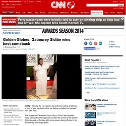 Golden Globes: Gabourey Sidibe wins best comeback