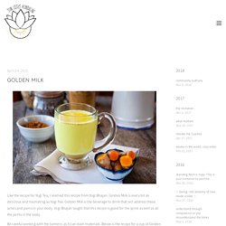 golden milk — Sun Lotus Kundalini