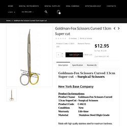 Goldman-Fox Scissors Curved 13cm Super cut